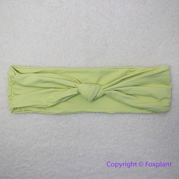 NEW Stone Fox Swim x Free People lele knotted bandeau bikini top, size S - Picture 2 of 7